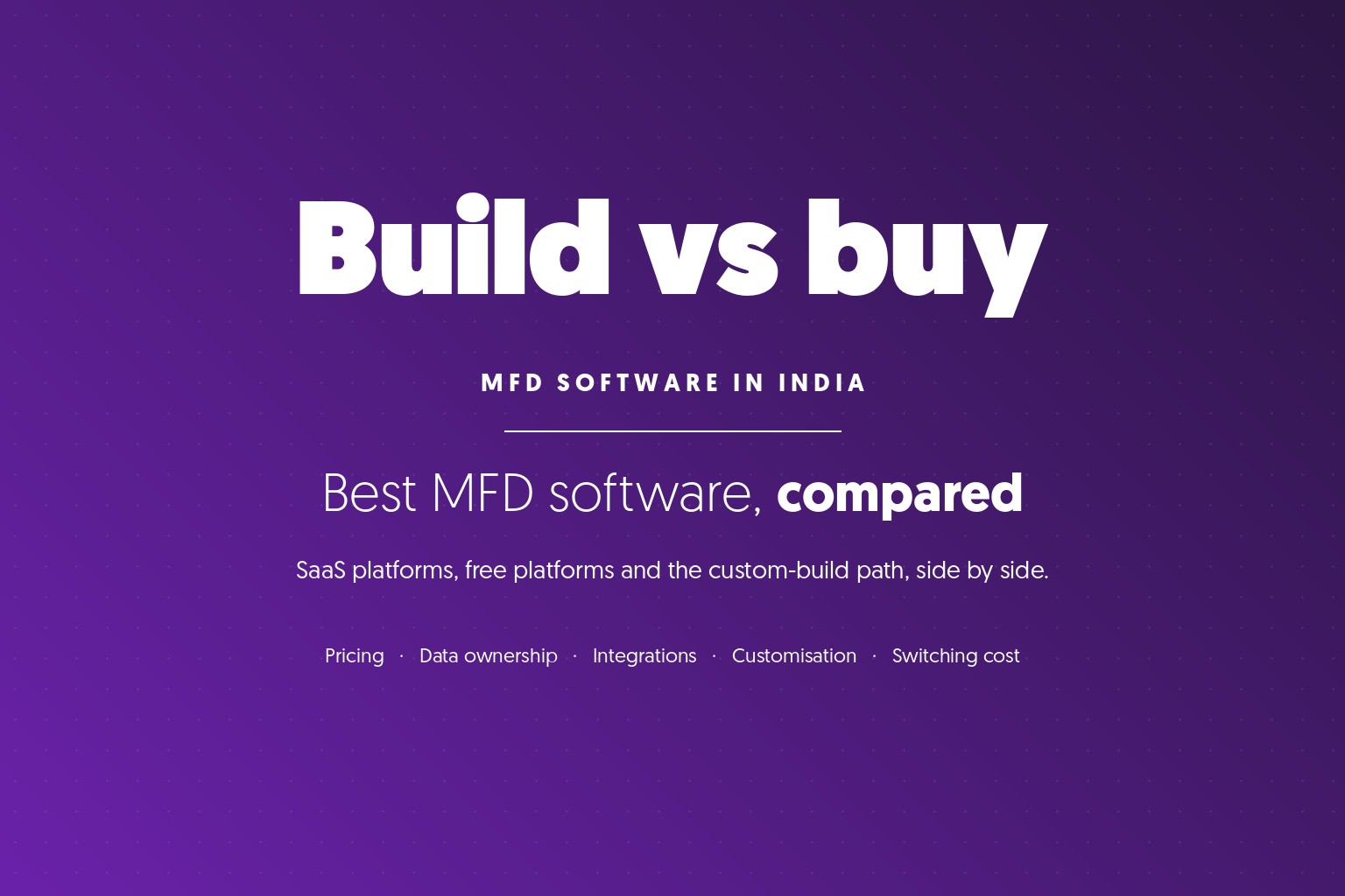 Best MFD Software in India: An Honest Comparison