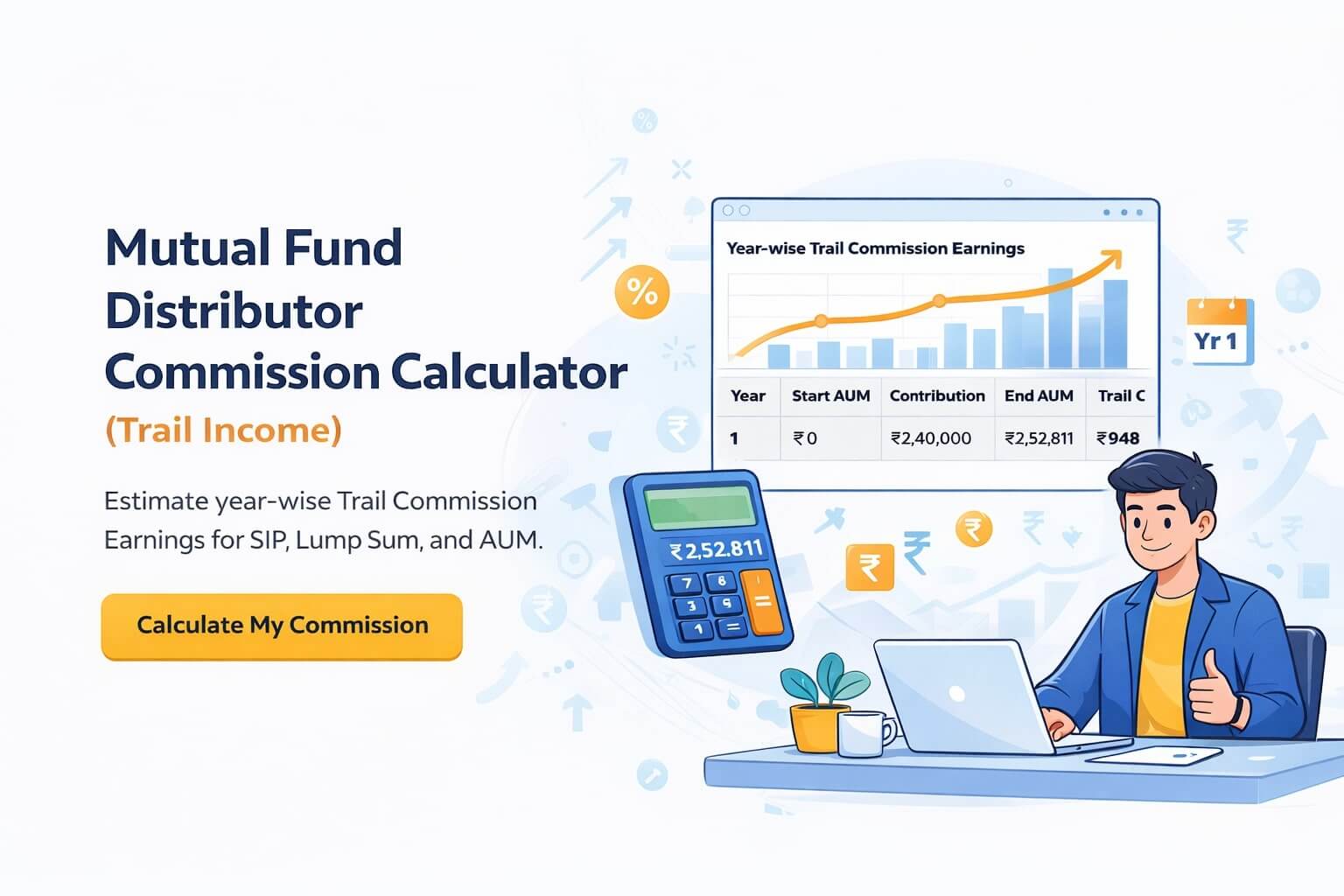 Mutual Fund Distributor Commission Calculator