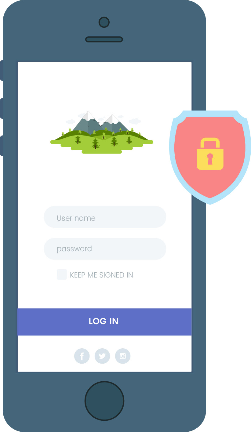 custom app - security